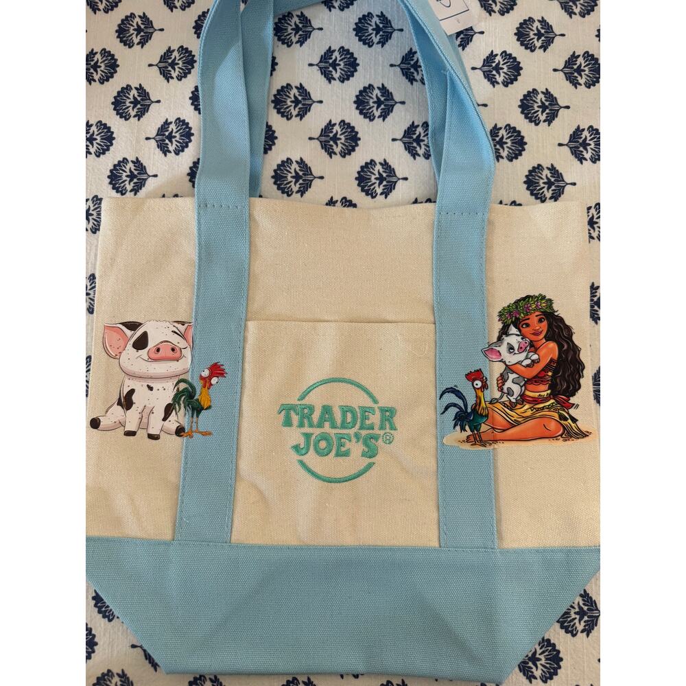 Disney Moana and Pua Double Sided Custom Made Trader Joes Mini Tote